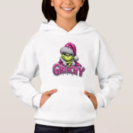 Grinchige Frau — Rosa & Silber Feiertags-Hoodie vo Hoodie