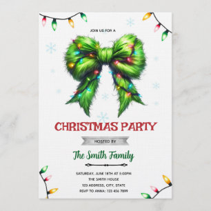 Grinchmas-Feiertags-Party-Einladung Einladung
