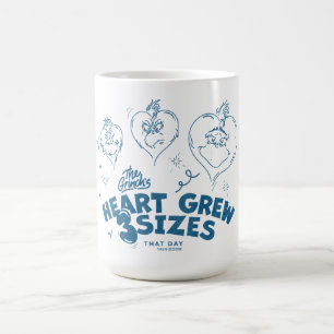 Grinch's Heart wuchs um 3 Größen Kaffeetasse
