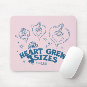 Grinch's Heart wuchs um 3 Größen Mousepad