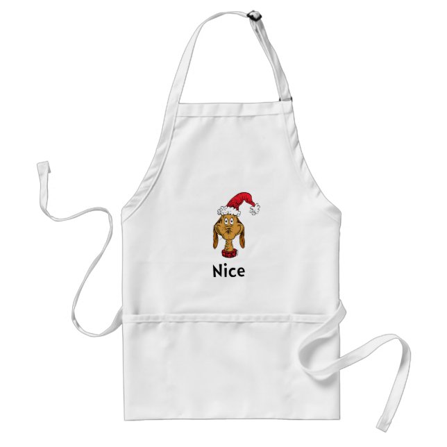 Grinchs Max | Weihnachtsmann-Hut Schürze (Vorne)