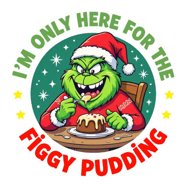 Grinchy Bigfoot Here For The Figgy Pudding Sweatshirt (Von Creator hochgeladen)