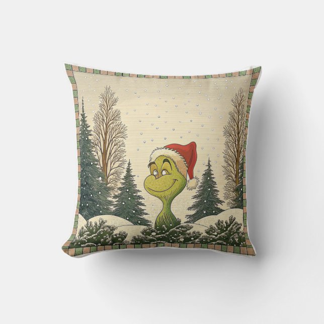 Grinchy Christmas Pillow Kissen (Vorderseite)
