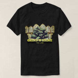GRIND N SHINE T.R.K HUSTLE LOGO T-SHIRTS