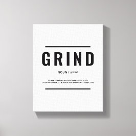 Grinddefinition | Motivierend Kostenvoranschlagsku Leinwanddruck
