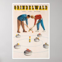 Grindelwald Art Schweizer Reiseplakat Schweiz