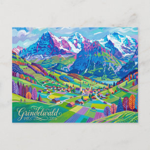 Grindelwald, Interlaken, Bern, Schweiz Postkarte
