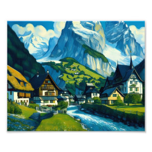 Grindelwald Schweiz Art Fotodruck