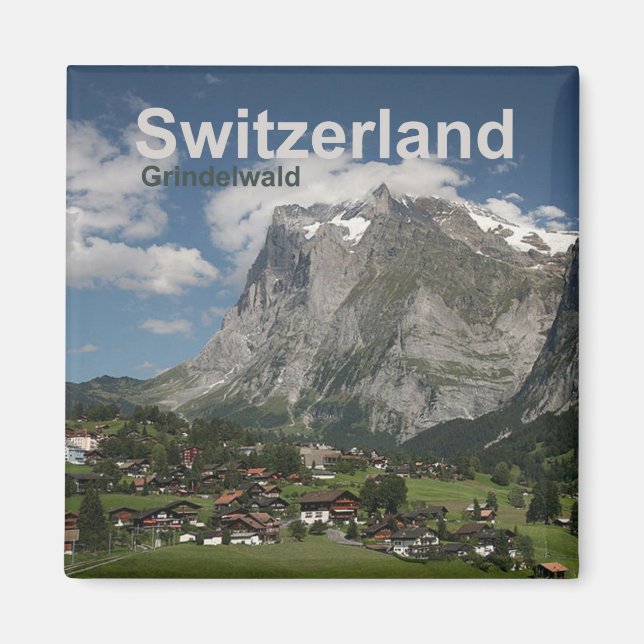 Grindelwald Schweiz Magnet Reisen Souvenir (Vorne)