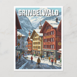 Grindelwald Schweiz Reisen Postkarte
