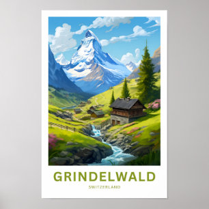 Grindelwald Schweiz Reisen Print Poster