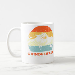 Grindelwald Schweizer Vintage-Bergliebhaber-Urlaub Kaffeetasse