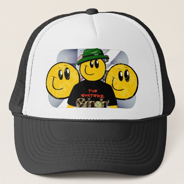 Grindin' Skater Trucker Hat Truckerkappe (Vorderseite)