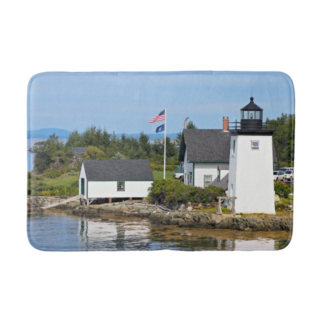 Grindle Point Leuchtturm, Maine Bath Mat Badematte (Vorderseite)