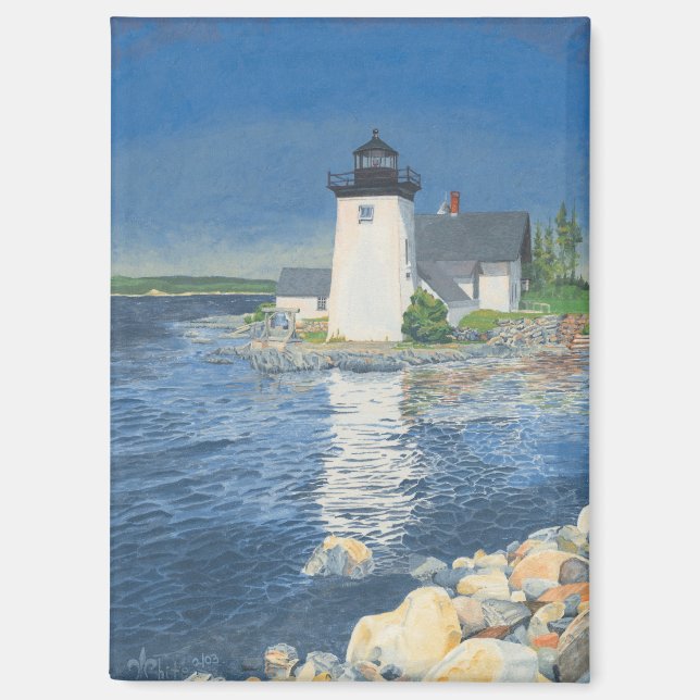 Grindle Point Lighthouse Magnet (Vorderseite)