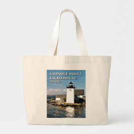 Grindle Point Lighthouse, Maine Jumbo Tote Bag Stoffbeutel