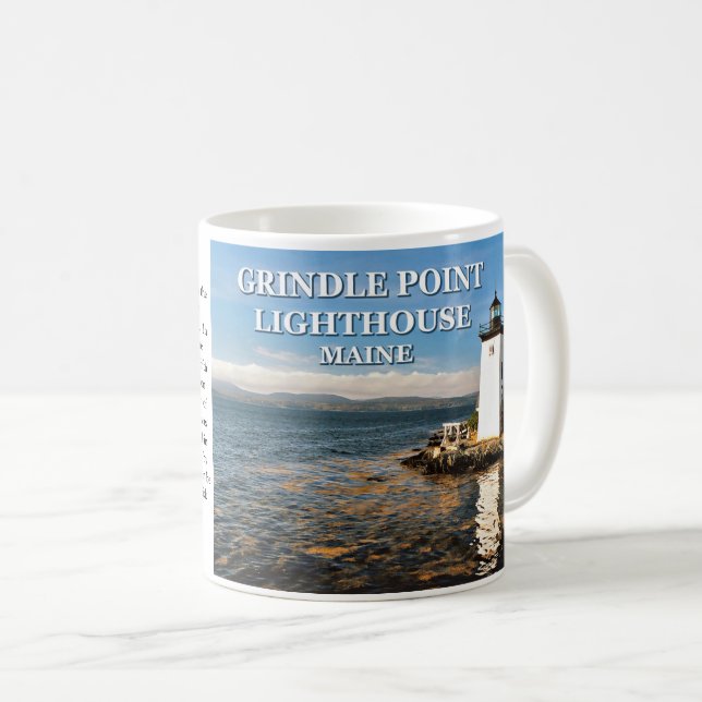 Grindle Point Lighthouse, Maine Tasse (VorderseiteRechts)