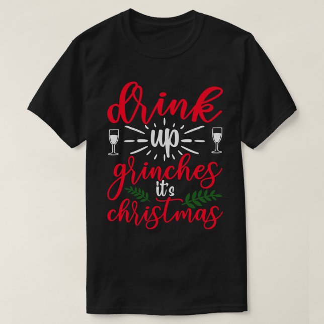 Grinken trinken 1 T-Shirt (Design vorne)