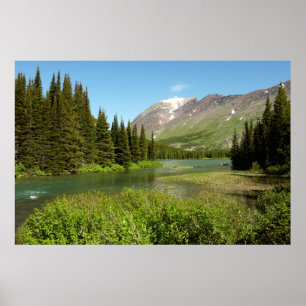 Grinnell Creek beim Glacier Nationalpark Poster
