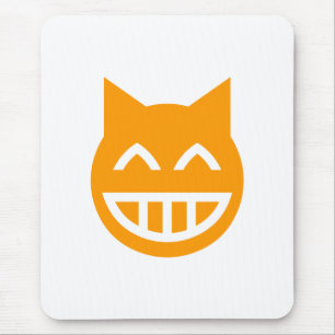 Grinning Emoji Cat Mousepad