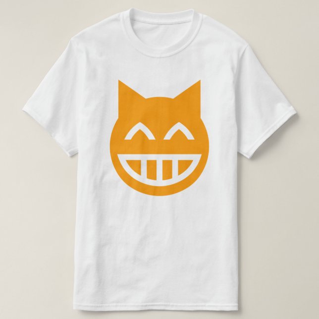 Grinning Emoji Cat T-Shirt (Design vorne)