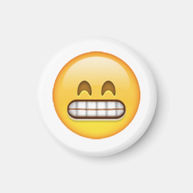 Grinning - Emoji Magnet (Vorne)