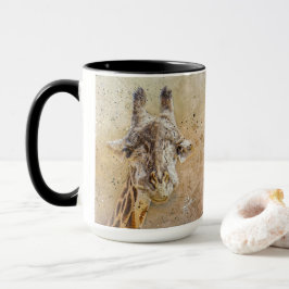 Grinning Giraffe Fotografie Moderne Wasserfarbe Tasse