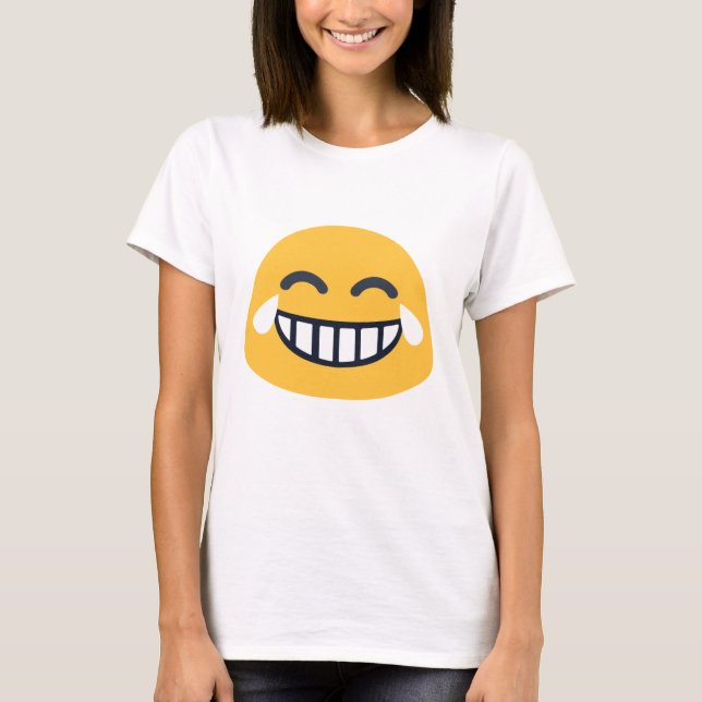 Grinning Joy Emoji T-Shirt (Vorderseite)