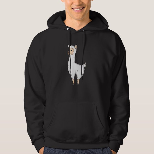 Grinning Llama Hoodie (Vorderseite)