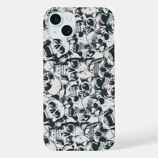 Grinning Skulls iPhone Hülle (Rückseite)