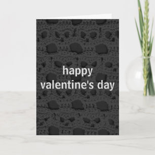 Grinning Skulls Valentine's Day Card Feiertagskarte