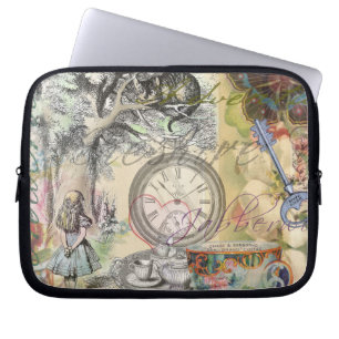 Grinsekatze Alice Wunderland Klassiker Laptopschutzhülle