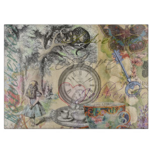 Grinsekatze Alice Wunderland Klassiker Schneidebrett
