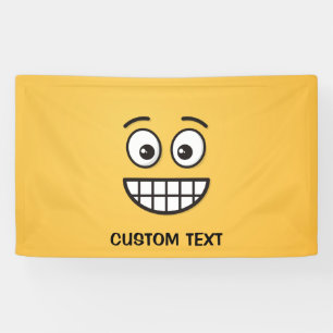 Grinsen mit offenen Augen Banner