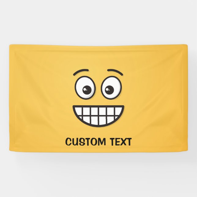 Grinsen mit offenen Augen Banner (Horizontal)