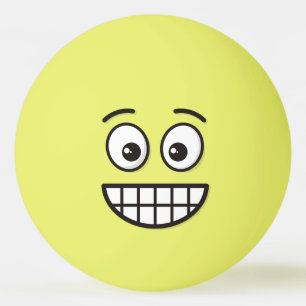 Grinsen mit offenen Augen Tischtennisball