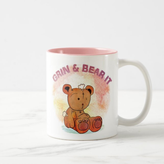 grinsen und die Tasse tragen (Rechts)