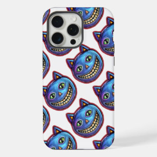 Grinsende Blaue Katze Vintage Halloweenies iPhone 15 Pro Max Hülle