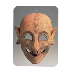 Grinsende Maske der Terrakotta von San Sperate, Magnet