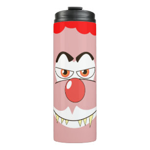 Grinsender Vampirclown Thermosbecher