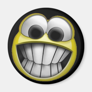 Grinsendes glückliches Gesicht Magnet