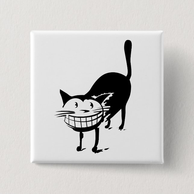 Grinsenkatze Button (Vorderseite)