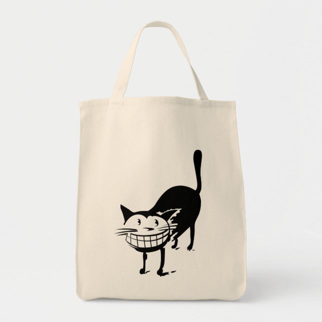 Grinsenkatze Tragetasche (Vorne)