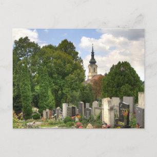 Grinzinger Friedhof, Wien Österreich Postkarte
