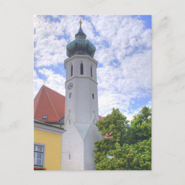 Grinzinger Pfarrkirche Postkarte (Vorderseite)