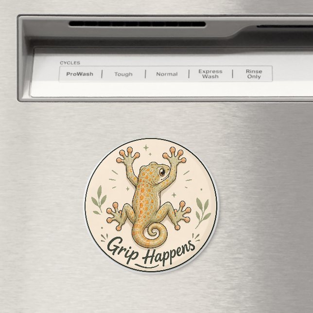 Grip passiert, Gecko-Kühlschrankmagnet. Magnet (In Situ (Geschirrspüler))