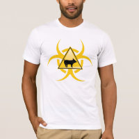 Grippe-Biogefährdung-T - Shirt der Schwein-H1N1