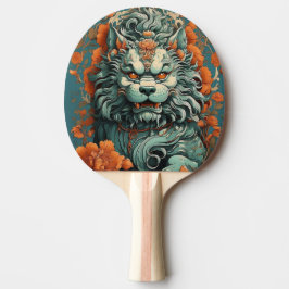 Grippe Löwe von Weisheit Ping Pong Paddle Tischtennis Schläger