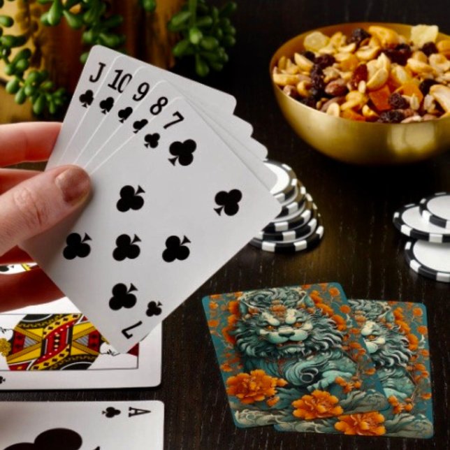 Grippe Löwe von Weisheit Spielkarten (Flu Lion of Wisdom Playing Cards  Poker Deck Gift Set)