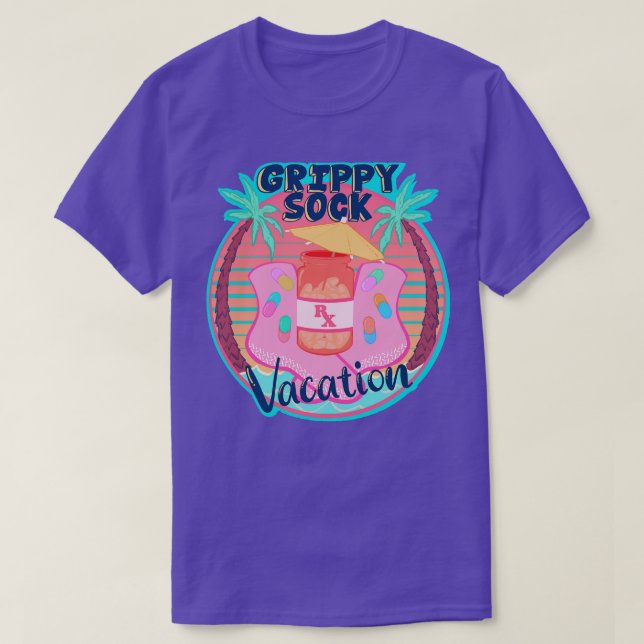 Grippy Sock Vacation T-Shirt (Design vorne)